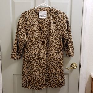 CAbi leopard print trench coat